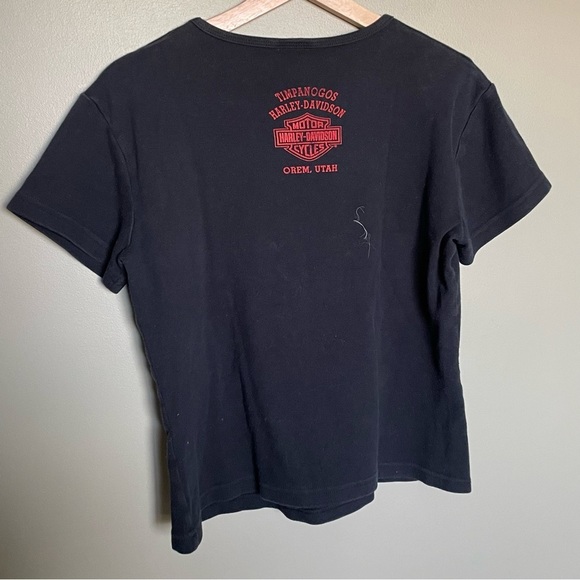 Harley Davidson black short sleeve graphic tee shirt size extra large - Picture 4 of 7